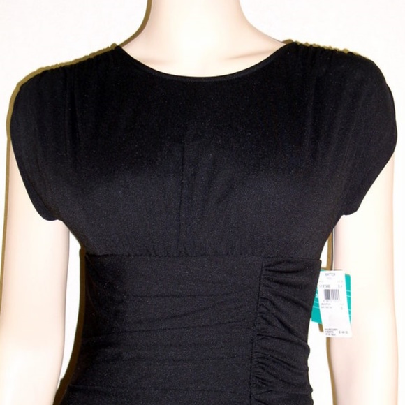 Robe Cocktail Une épaule Aidan Mattox - Taille 8 - Jersey Cuivré Métallisé - Neuve Sans étiquettes